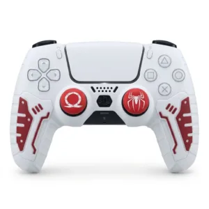 Custom PS5 DualSense Controller - Red Tek-Panel & Icon Edition